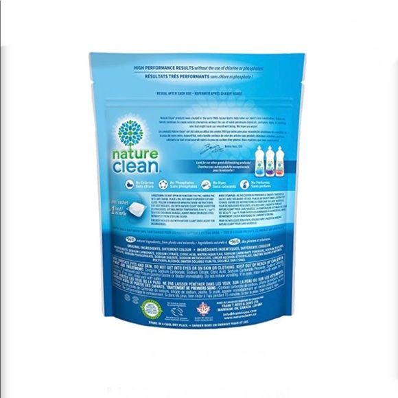 New Nature Clean Automatic Dishwasher Pacs, Unscented, 24 count. - Picture 2 of 10